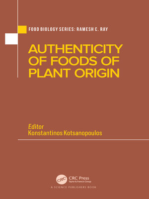 cover image of Authenticity of Foods of Plant Origin